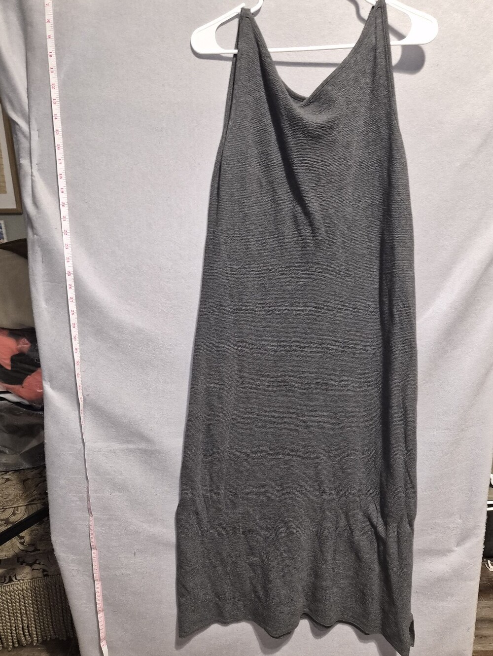 Eileen Fisher Charcoal Gray Sleeveless Maxi Dress – Size Small